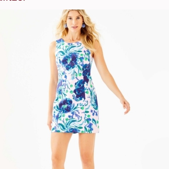 Robe Fille Lilly Pulitzer Mini Mila Shift - Taille 10, Multicolore, Motif 'Hot On The Scene', Neuve Avec étiquette